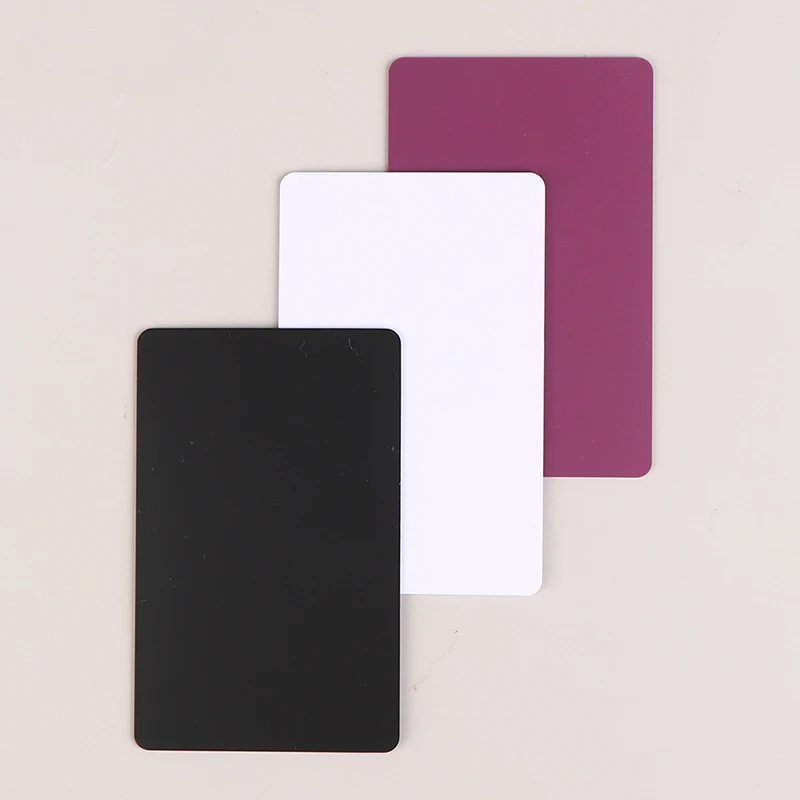 1PC Creative Blank Matte Plastic Membership NFC Card With Non-contact Induction PVC NTAG215 Chip