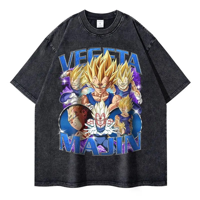 

Oversized Vintage Washed Dragon Ball Anime T-shirt Man Women Short Sleeve Tee Streetwear Casual Top Summer Y2k Unisex 2026