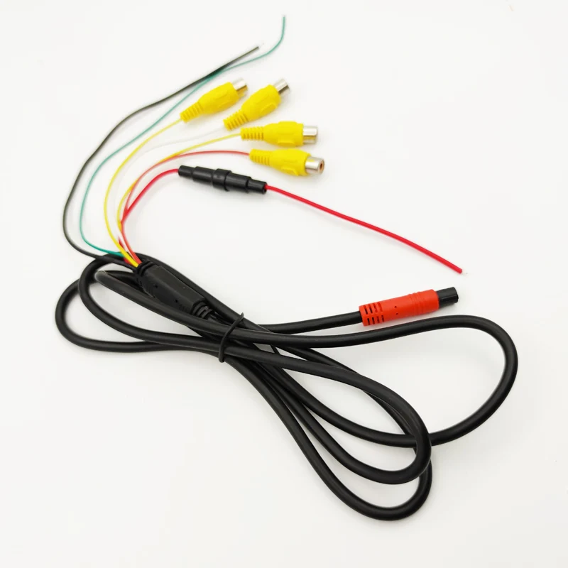 مرآة كبيرة للغاية 9 بوصة LCD 4 قنوات شاشة مراقبة الرؤية الخلفية مرآة HD 1024*800 واجهة AV التحكم عن بعد الصوت