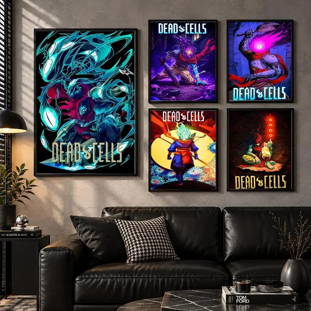 D-Dead Cells Game Art Poster Wall Art Sticker For Living Room Bedroom Bar Home Decor Mural Painting Decoration