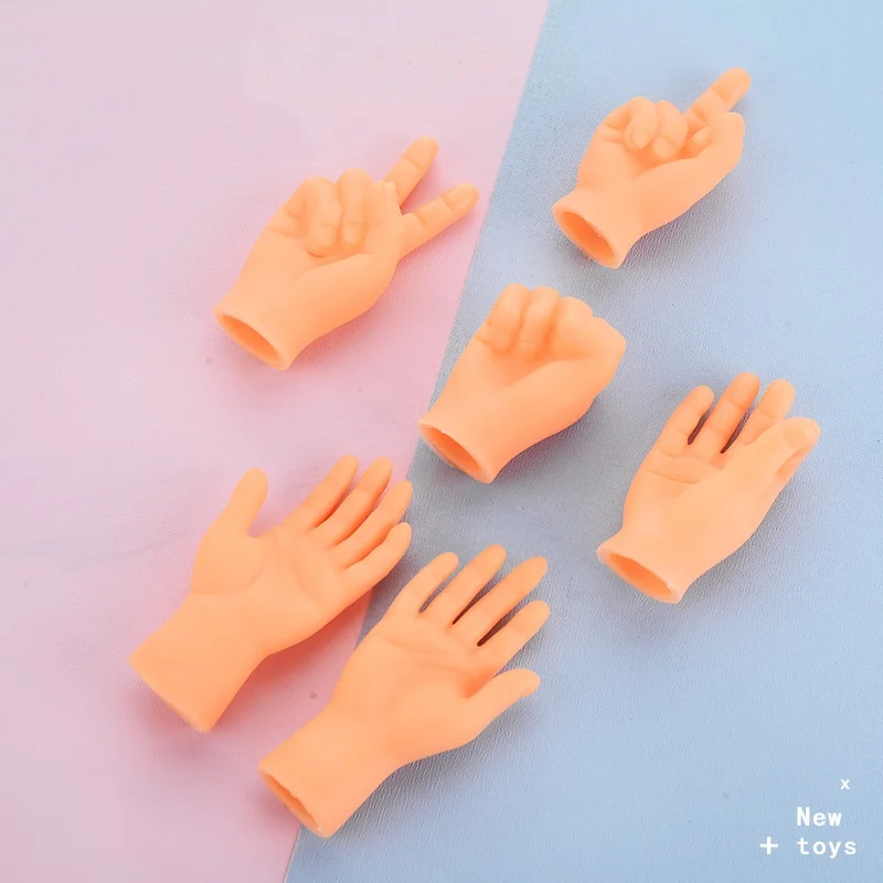 Mini Hands Model Puppets Tiny Hands Cat Massage Tool Miniature Toys Gloves Finger Gloves Little Finger Interactive Cat Toy
