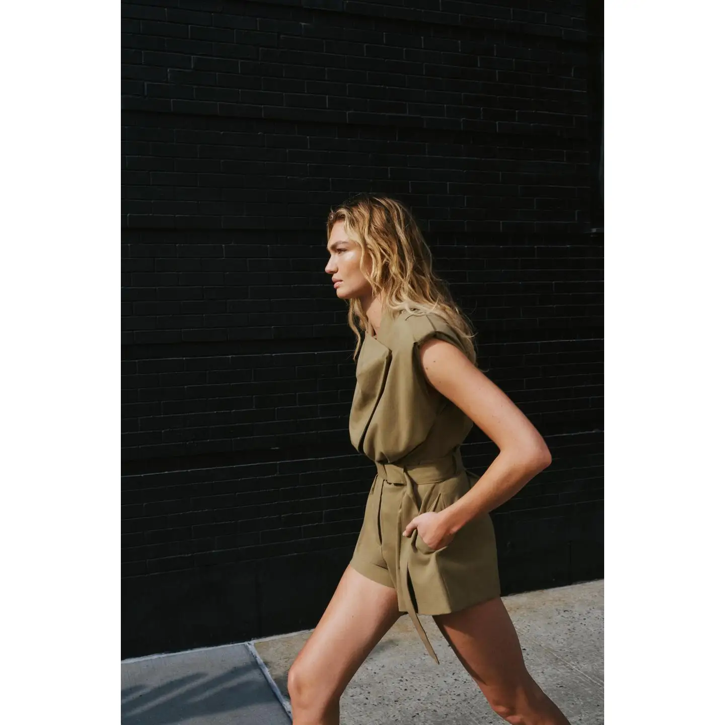 

Faionable ort Цельный костюм с подушечками на талии Пояс для похудения Осенний модный длинный брючный костюм с низкой талией Fem Suit