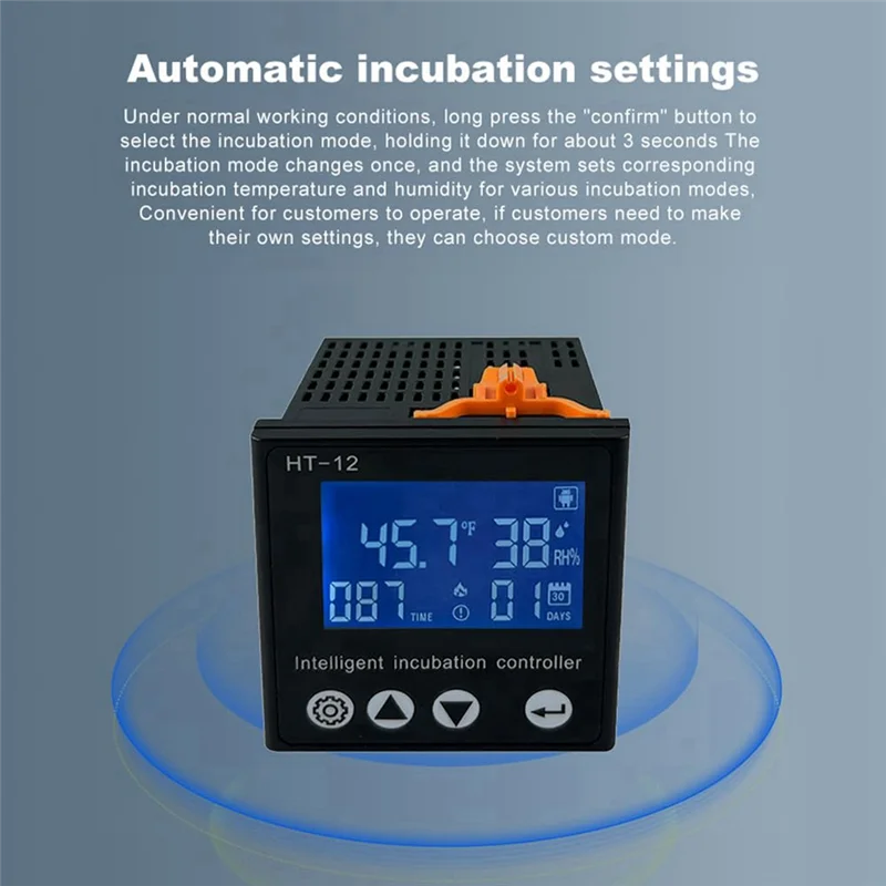 

AA08-HT-12 Контроллер температуры и влажности с ЖК-экраном Контроллер солнечного инкубатора Таблица управления температурой