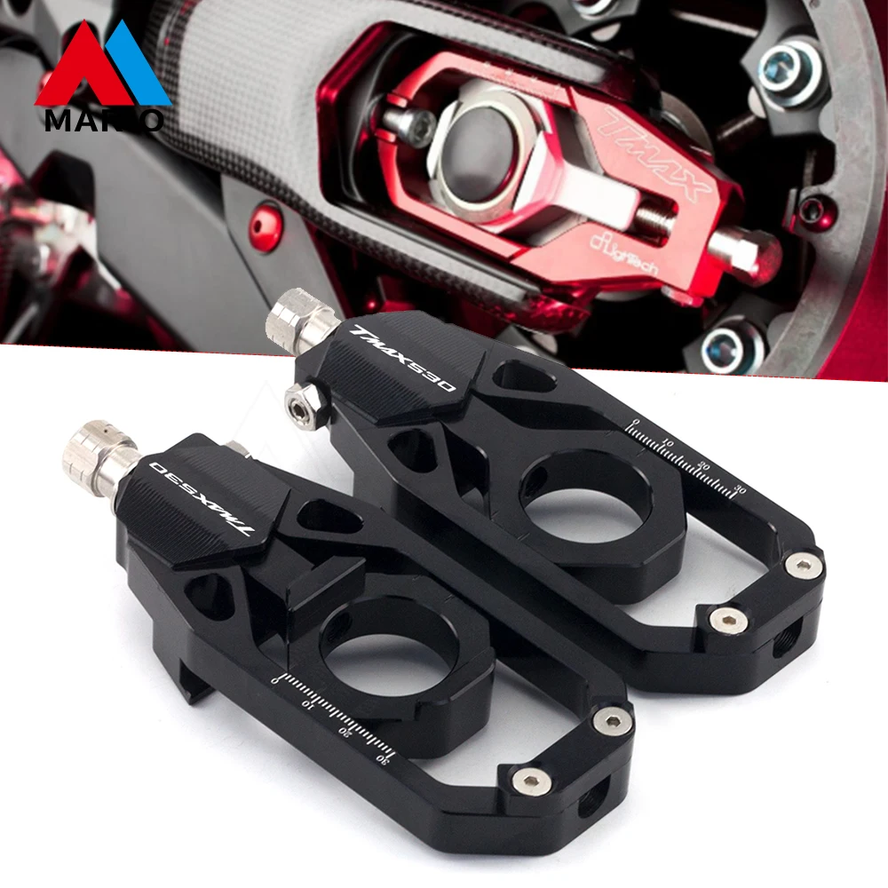 

Tmax530 Axle Blocks Chain Adjuster Rear Spindle Tensioners Catena For Yamaha TMAX T-max 530 SX DX 560 Techmax 2020 2021 2022 Red