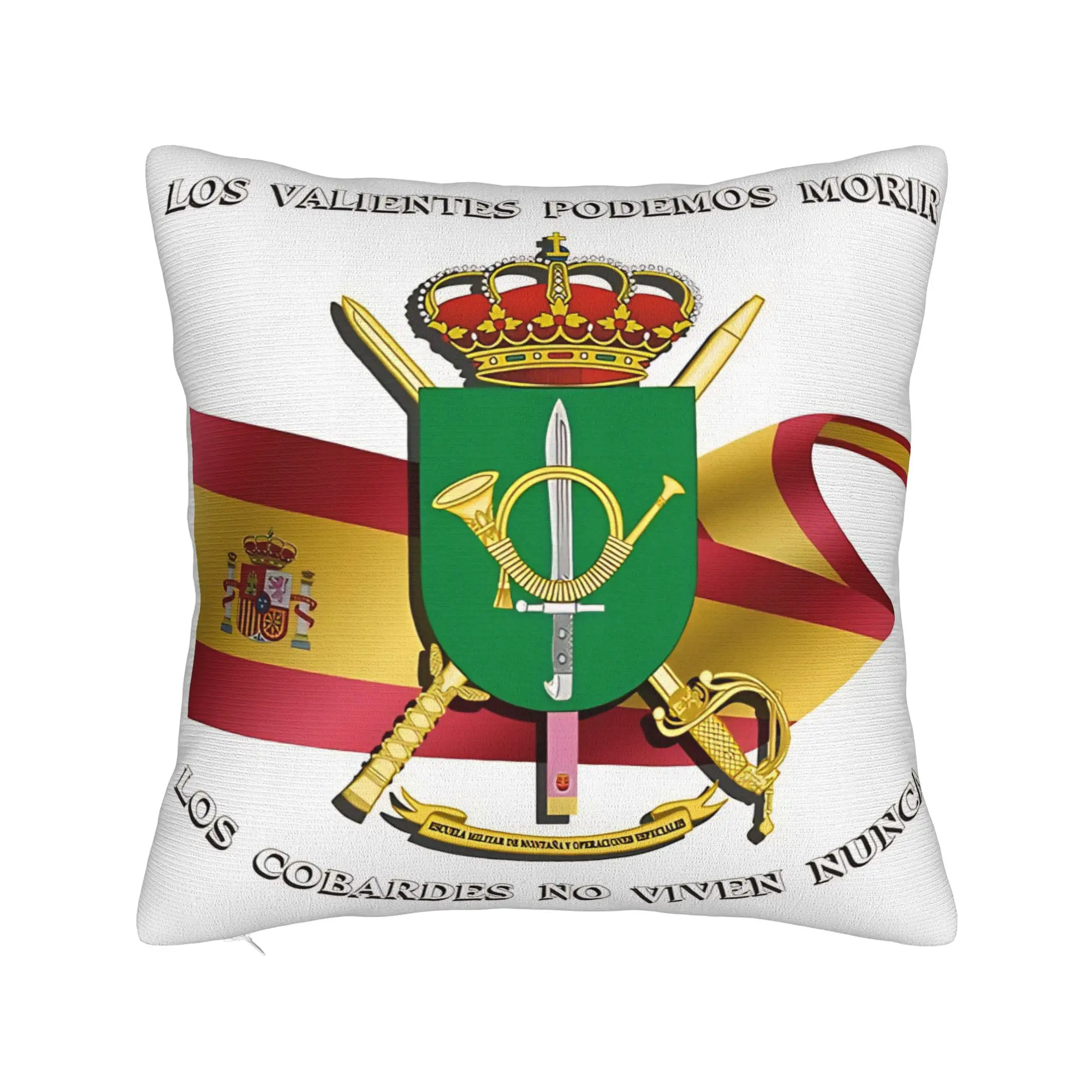 Spain Military Mountain School and Special Operations Pillow Cover  Custom Cushion Cover Pillow Case For Office Car Home Decor