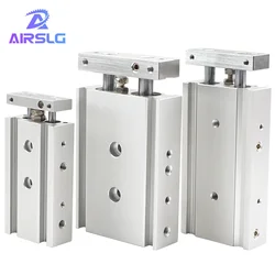 CXSM Series Stainless Steel Dual Rod Double Shaft Pneumatic Air Cylinder 20x10 20x20 20x30 20x40 20x50 20x60 20x70 20x80 20x100