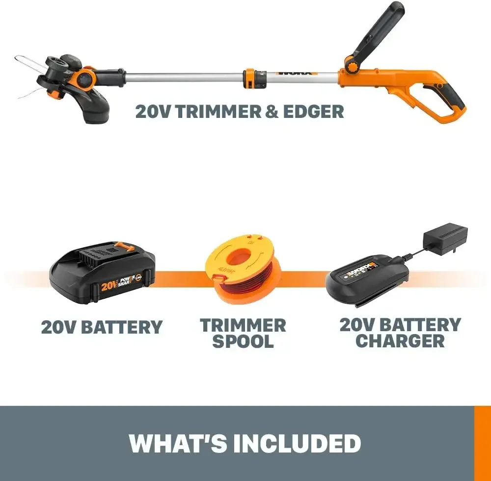 20V Power Share 12" Cordless String Trimmer & Lawn Edger (Battery & Charger Included)