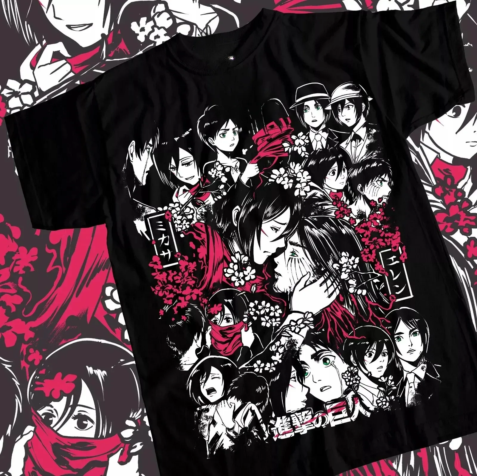 anime-de-sangue-quente-ataque-em-tita-eren-e-mikasa-padrao-impresso-o-pescoco-cosplay-camiseta-das-mulheres-dos-homens-novo-verao-venda-quente-topos