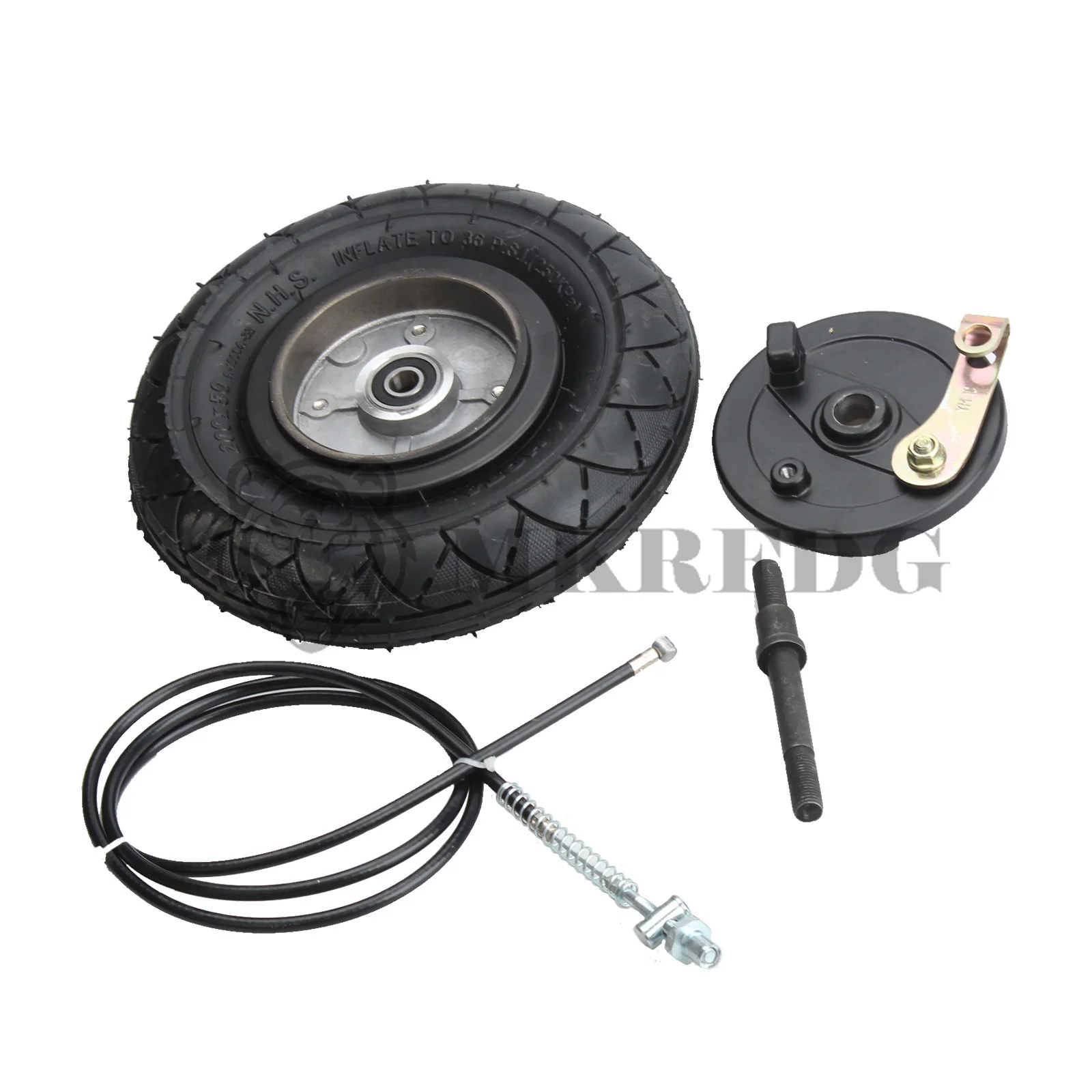 200x50 Pneumatic Wheel With Drum Brake Electric Scooter With Expansion Brake Aluminum Wheel Brake For 8 Inch Wheel Electr Parts