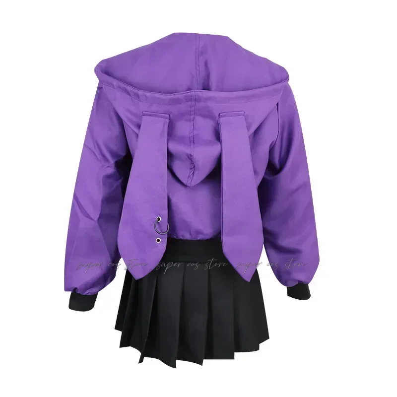 Fate/Apocpoppha cosy olNuremberg Cosplay Costume pour hommes et femmes, violet, noir, vêtements de sport, Halloween Py Play, belle perruque, manteau, jupe trempée, 03