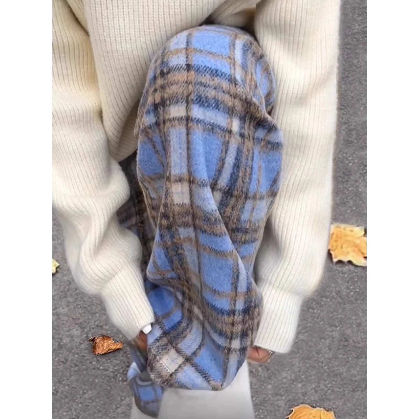 

Мужские шерстяные брюки-карго из фланели, очень большие, 300 г/м², с подкладкой, в клетку, свободные, повседневные, прямые, широкие штанины, осенне-зимние, винтажные