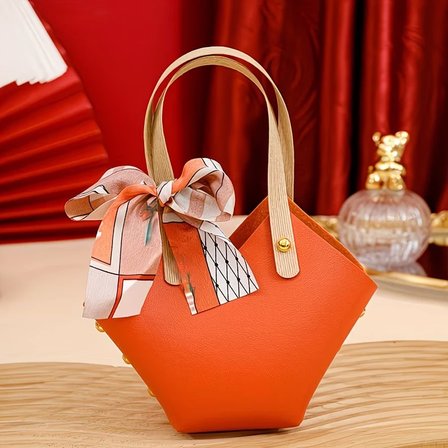 DIY Handgemachte Niedliche Mini-Party-Geschenktasche für Sie/Ihn |     Seidenschals in Zufallsfarben, Geeignet für Ostern, Weihnachten, Halloween, Schulanfang und Hochzeitsgeschenke.