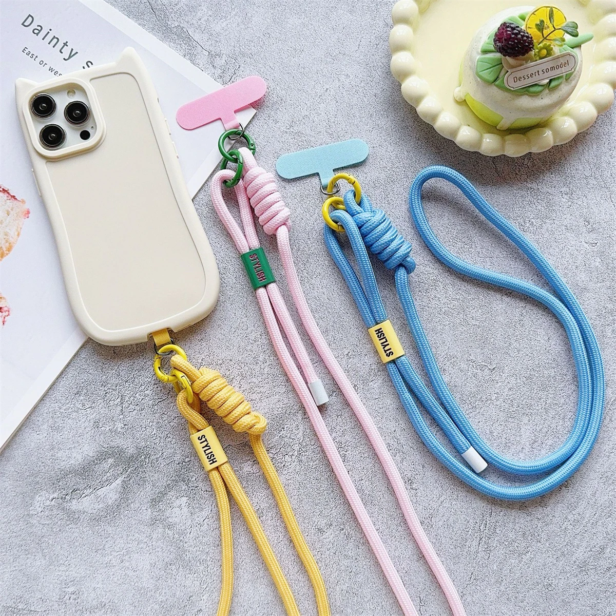 Simple Adjustable mobile phone universal lanyard Crossbody rope Mobile phone long lanyard Shoulder strap rope lanyard neck rope