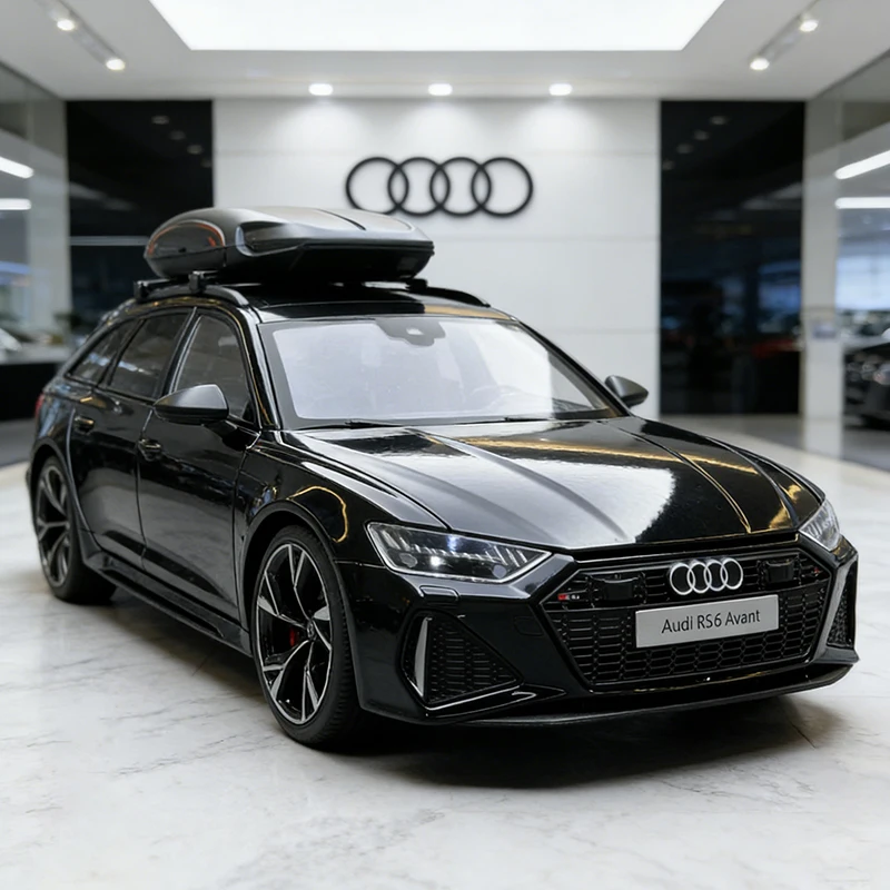 

Модель автомобиля AUDI RS6 Avant из сплава, масштаб 1:18, со звуком и светом, детская игрушка, коллекционная модель, подарок на день рождения