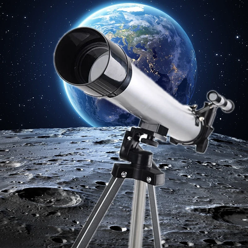 HD High-Power Portable Travel Refractor Monocular Kids Telescope For Outdoor Moon Star Watching