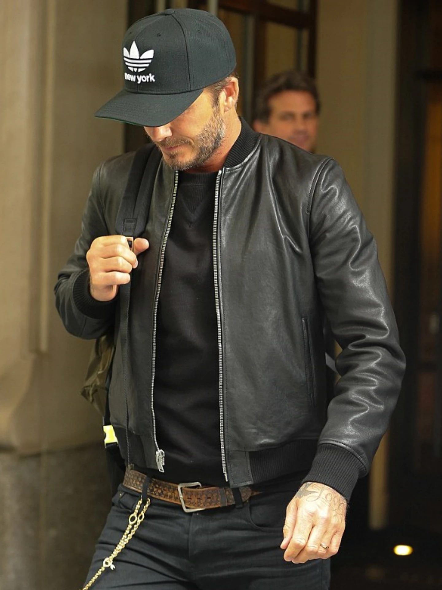 

Leather Jaet Men's Baseball Collar Flight Coat Daily Commute College Sle Thiened Spring Autumn eepskin Coat