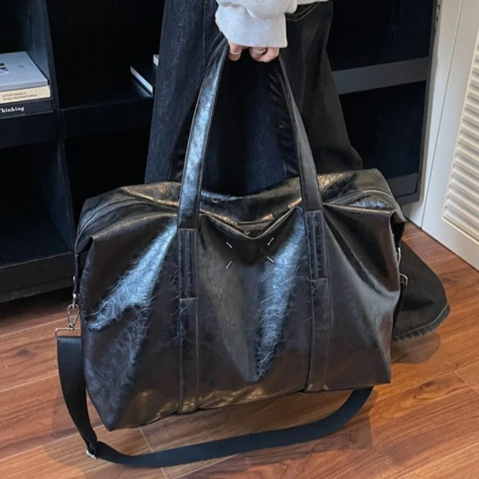 

Большие сумки-тоут для женщин из мягкой искусственной кожи, однотонные, вместительные, на плечо, через плечо, высококачественные сумки-шопперы.