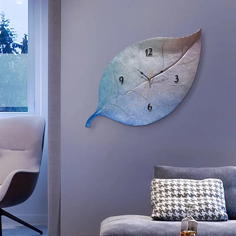 Modern Resin Decorative Wall Clock Hanging Crafts Decoration Bedroom Restaurant Ornaments Hotel Office Art