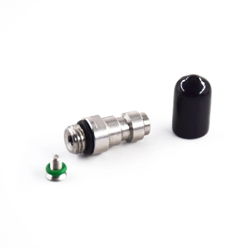 8Mm Quick Connection Mannelijk Hoofd Rvs M8 * 1 Met One-Way Valve Air Nozzle