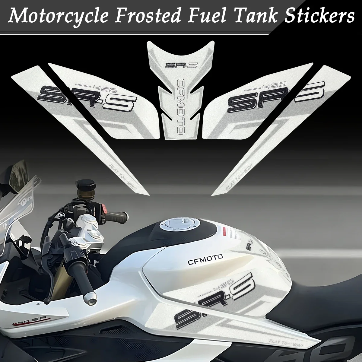 For CFMOTO cfmoto 450SR S 450srs 450SR-S Motorcycle Fuel Tank Pad Stickers Set Moto Body Oil Tank Protection Accessories Decals