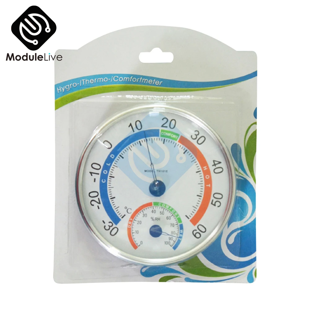 Бытовой аналоговый гигрометр TH101, измеритель температуры и влажности, строительный прибор, Измеритель Качества, 60 C