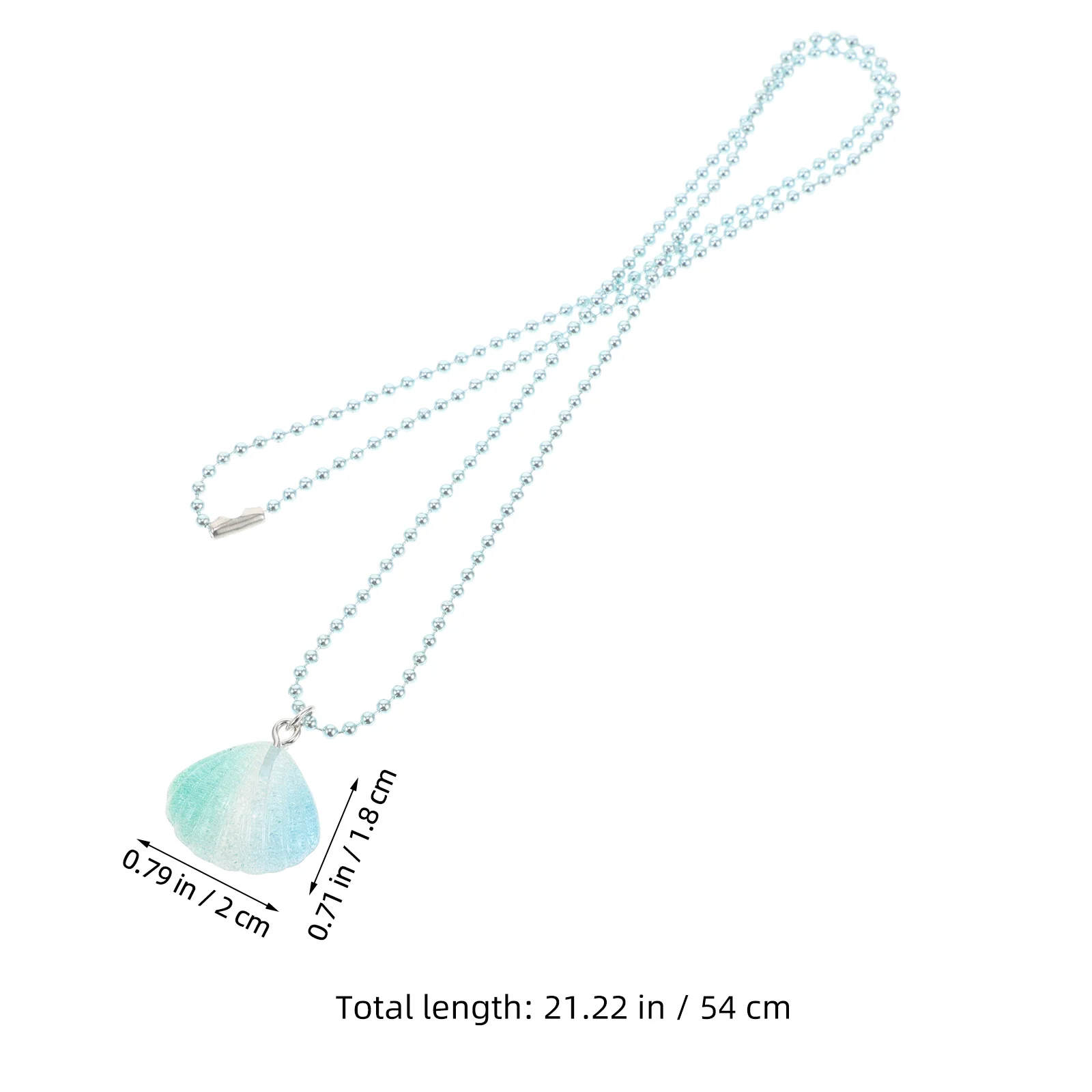 2 قطعة قلادة من الصدف وهمية للفتيات مريحة خفيفة الوزن حفلة شاطئ الصيف مجوهرات دائم لطيف قلادة المحيط الحيوان قلادة #3