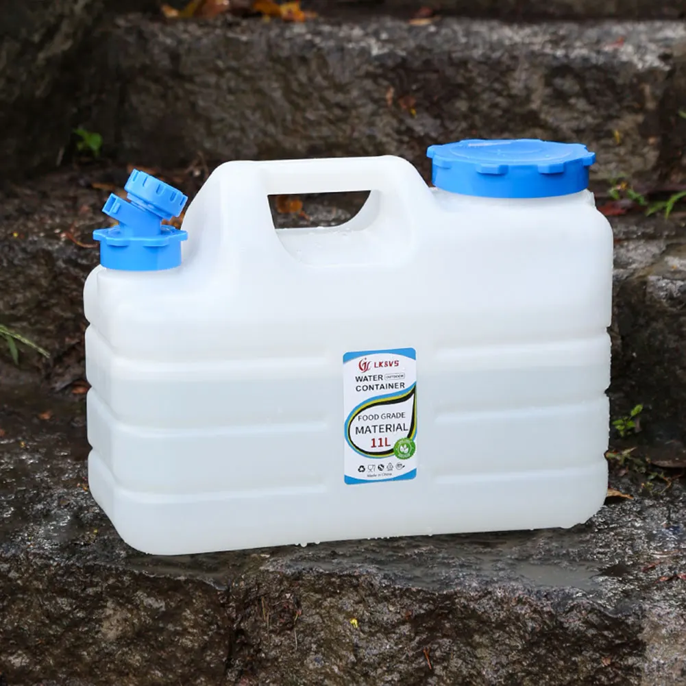 10/11/12L حاوية مياه التخييم المحمولة BPA الحرة دلو للماء الغذاء الصف PE للتخييم في الهواء الطلق/المشي لمسافات طويلة تخزين الطوارئ #2