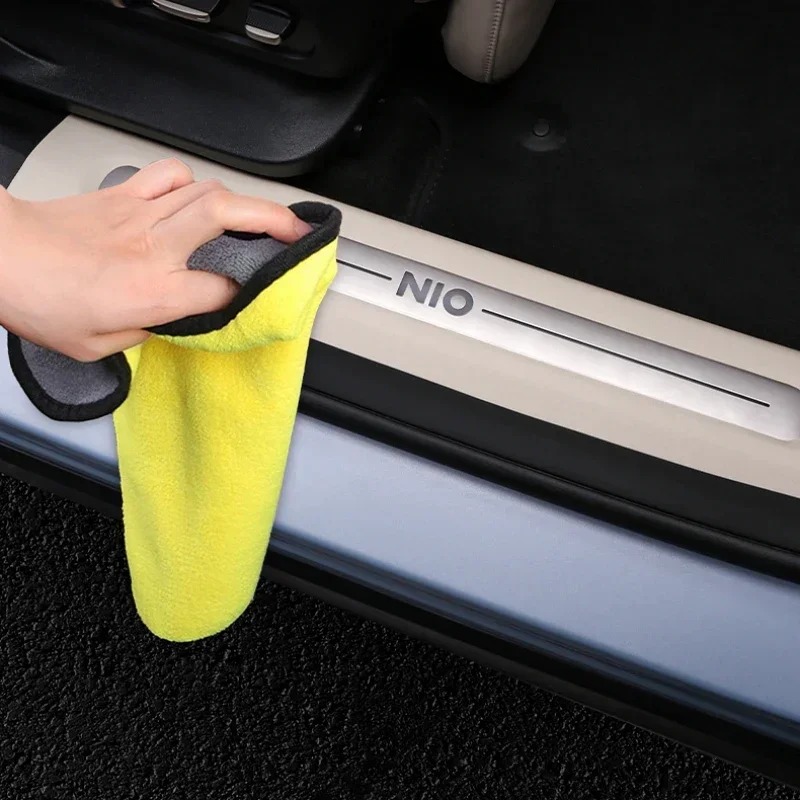 Car Stickers Door Sill For NIO ES6 EC6 ES8 2023 2024 Trunk Threshold Protector Anti Scratch Strip Sticker Plate Car Accessories