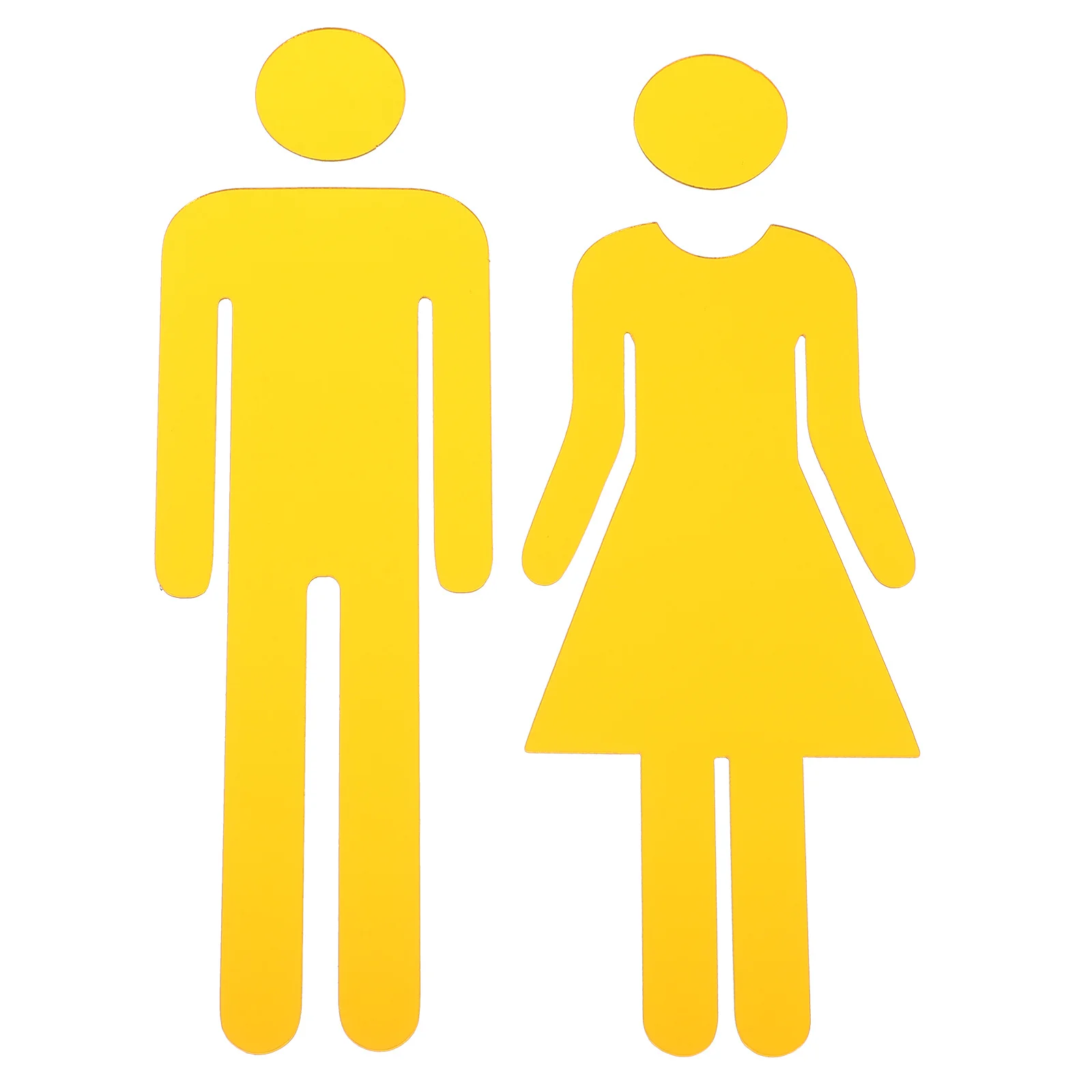 2 قطعة علامة المرحاض الأنيقة الاكريليك سهلة الاستخدام المنزل مكتب متجر الحمام الزخرفية الاتجاه علامة السيدات المرحاض تسجيل