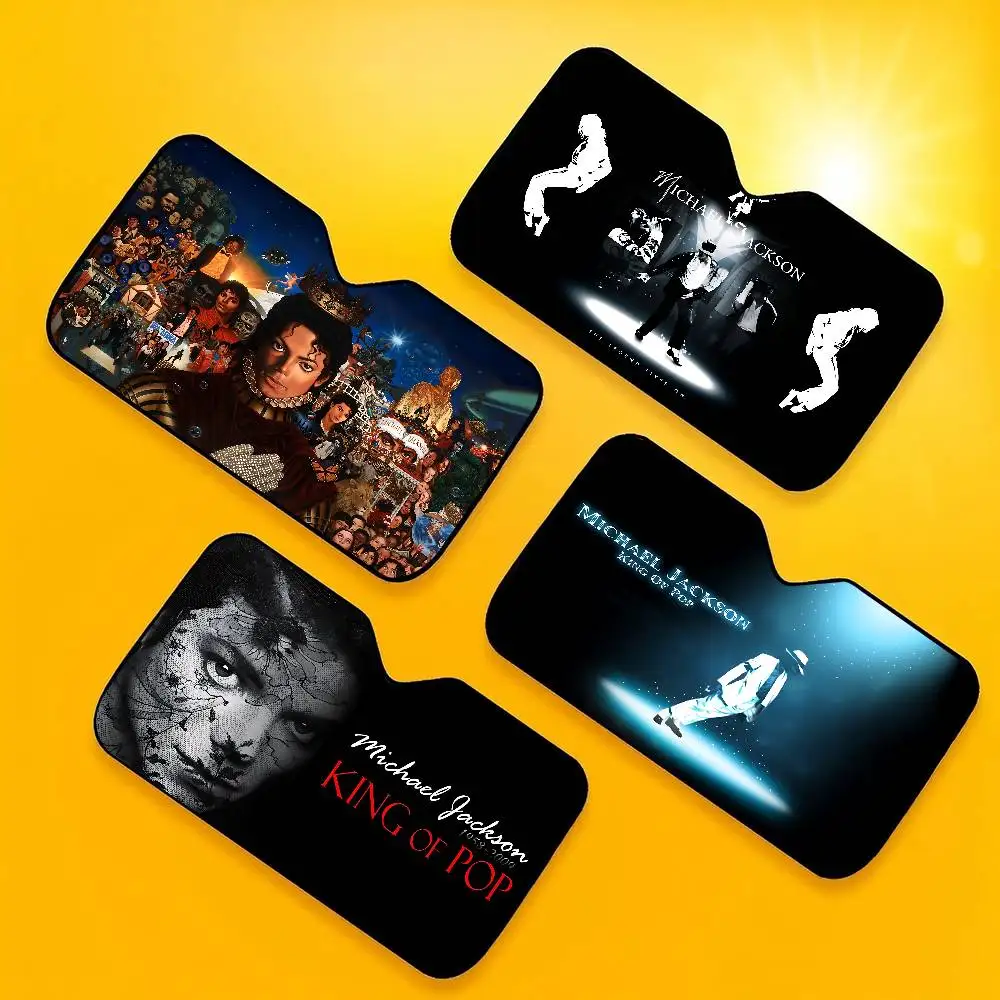 مايكل جاكسون المغني ظلة الزجاج الأمامي أضعاف الزجاج الأمامي للسيارة 70x130 سنتيمتر نافذة السيارة غطاء الزجاج الأمامي عاكس الحرارة