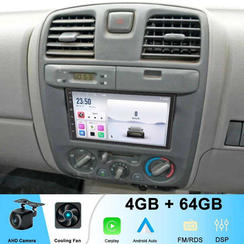 

7“ 4+64GB For Holden Rodeo Colorado 2003-2012 Car Radio Wireless CarPlay Android 15 Auto Head Unit GPS BT Plug & Play