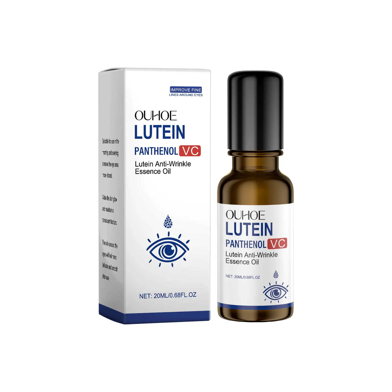 

Lutein Anti-Wrinkle Essence Oil – Eye & Face Treatment with Panthenol & Vitamin C – Intensive Hydration for Fine Lines – 20ml