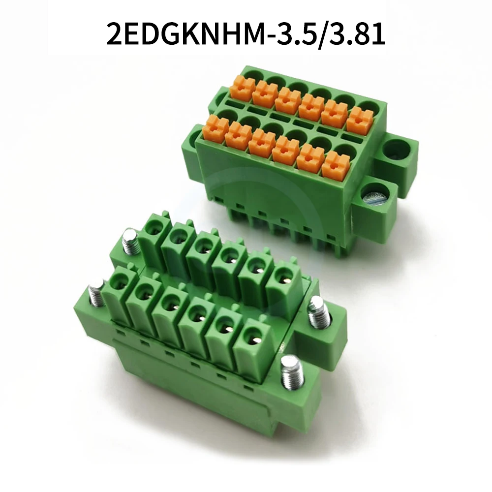 (10 Pcs) Kf 2edgknhm 2edgkrm 2edgkvm 3.5mm 3.81mm Double-row Plug-in Pcb Terminal Block 15edgknhcm 15edgknhm 15edgkrm/vm