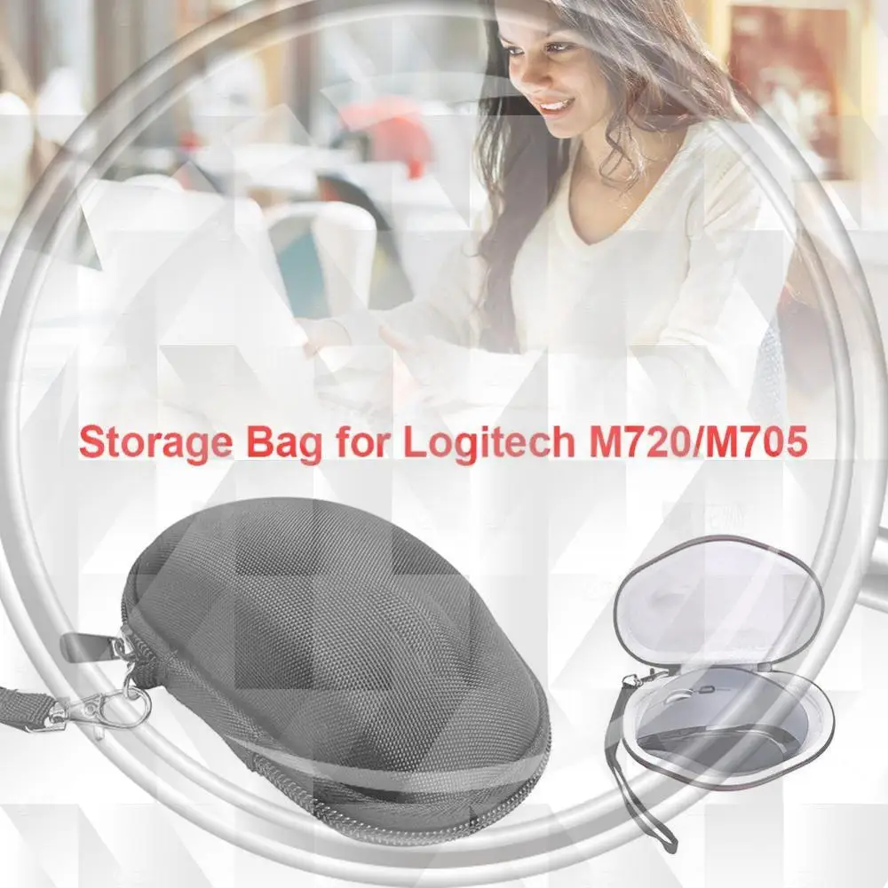 Wireless Mouse Carrying Case Gaming Mice Organizer Box for Logitech M720 M705 Wireless Mouse Storage Bag