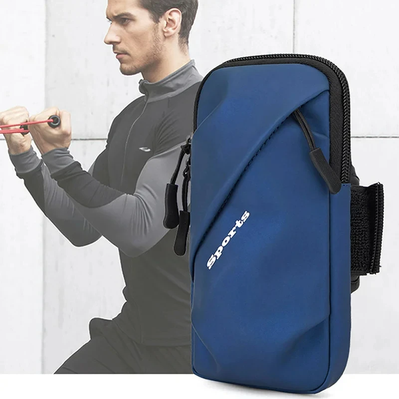 Bolsa de brazalete Universal, bolsa de brazalete ajustable para correr, banda de brazo de gimnasio de malla transpirable, bolsa de teléfono de 6,7