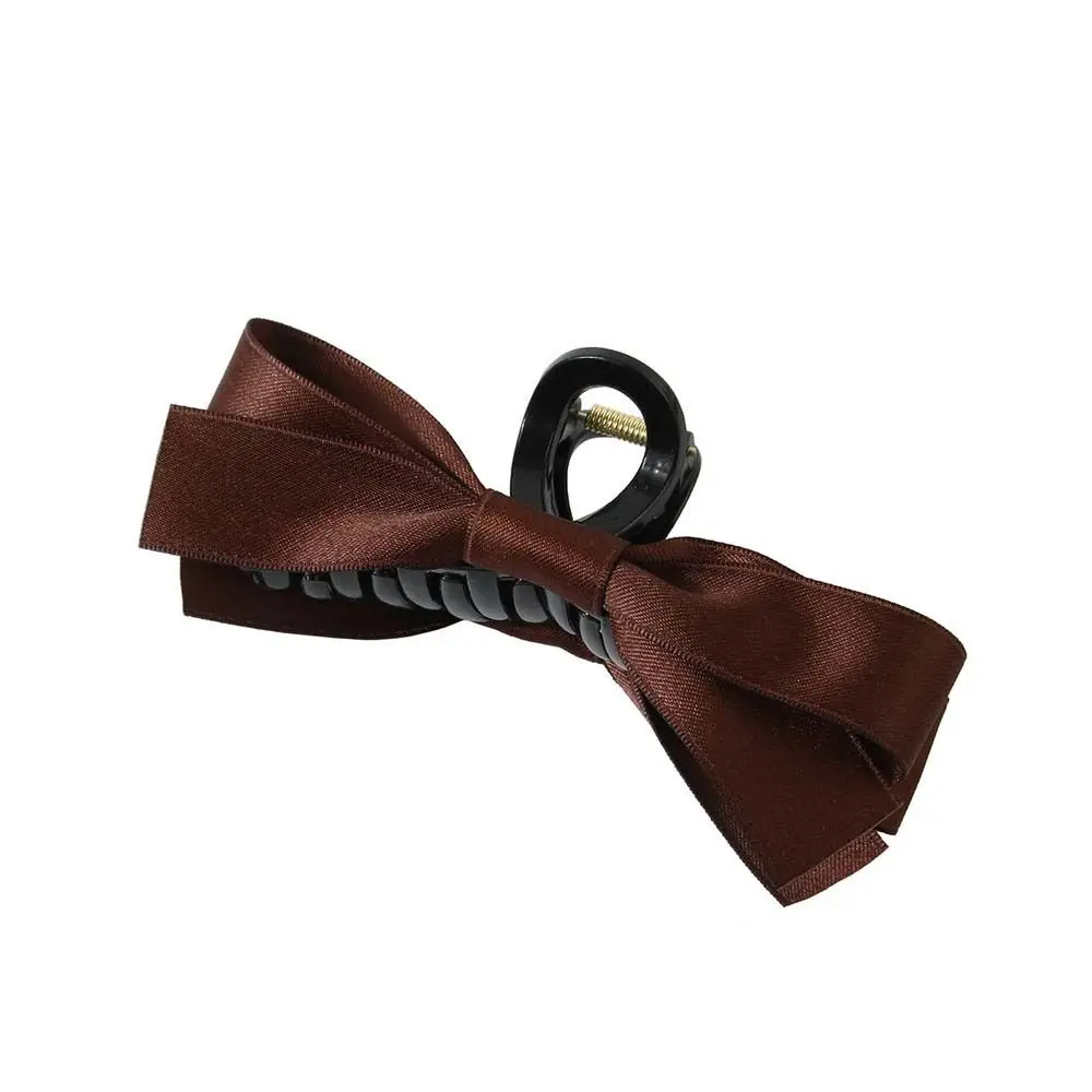 Headbands Bowknot Hair Claw Double-sided Bow Clip Black Pink Green Large Size Hair Claw Korean Style Barrettes