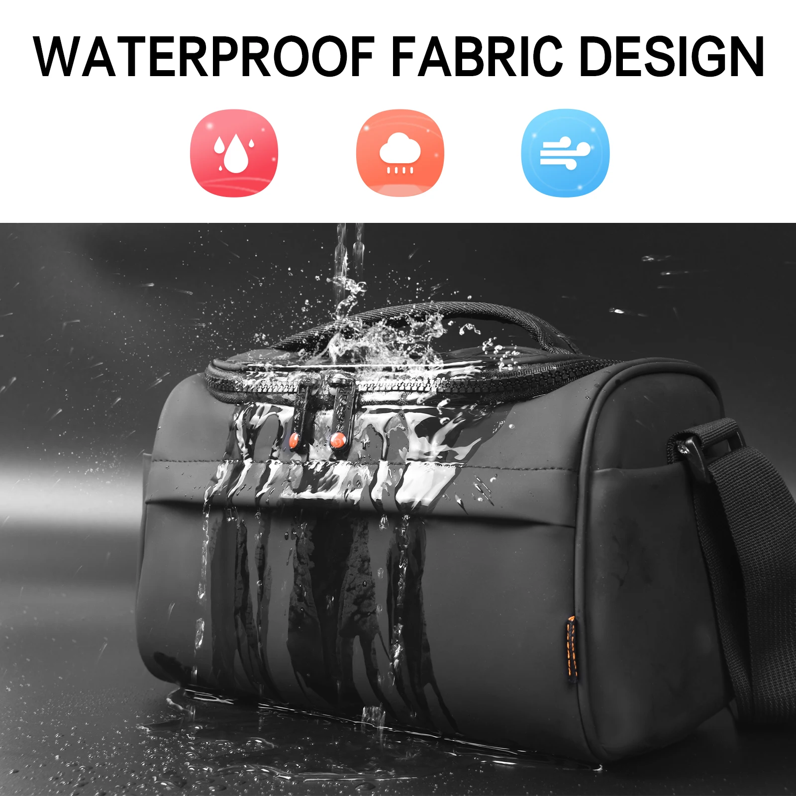 Fosoto FT-B750 Shoulder Crossbody Bag Waterproof Photography Camera Packbag Protective Camera Bag For Canon Panasonic Sony Nikon