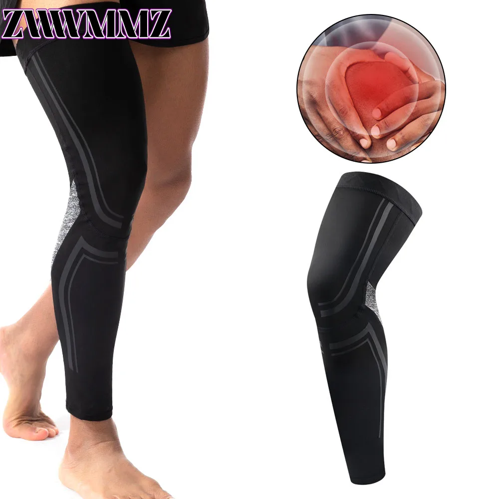 1PCS Compression Leg Sleeve Full Length Leg Sleeves Sports Cycling for Men Women, Running, Basketball