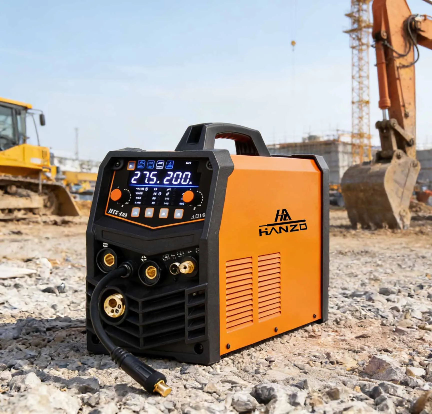 New Factory Direct CE Certified Hanzo 200A Portable IGBT Inverter 4 in 1 MIG MAG MMA TIG Multi Process Welding Machine