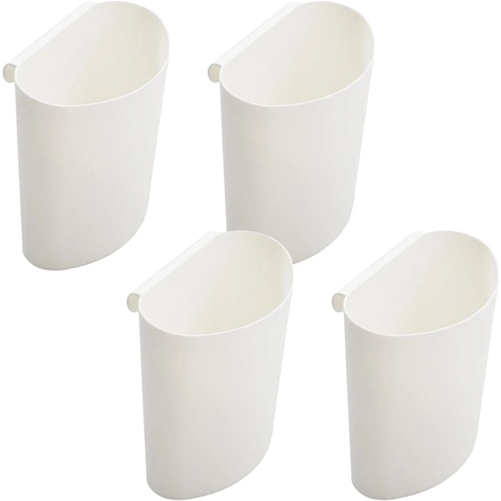 

4 Pcs Storage Hanging Basket Cup Holders Mini Car Rolling Cart Accessories Pp Trolley