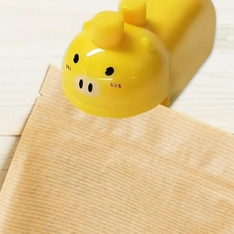 حقيبة الغذاء ختم يده السدادات الهواء التلقائي قابلة للشحن متعددة الوظائف فراغ تسرب الطعام تصميم لطيف الحيوان للتخزين