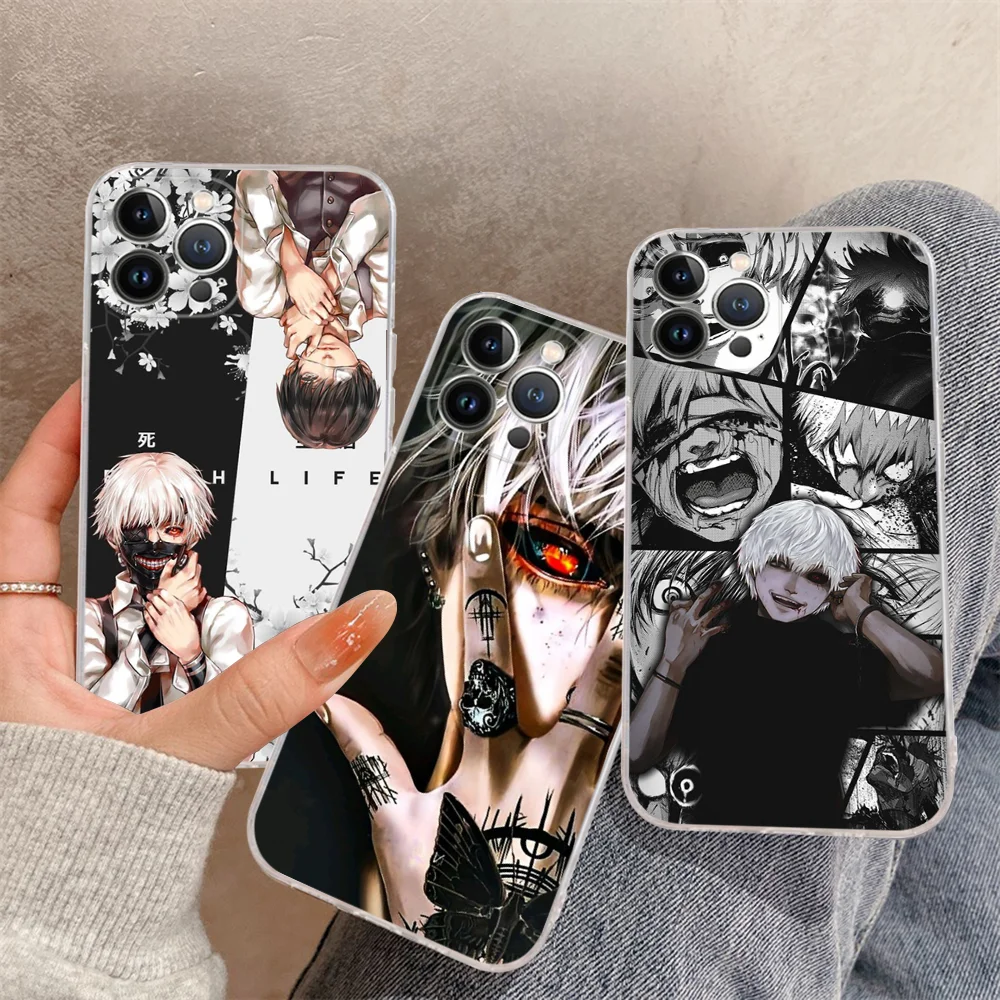 

Tokyo Ghoul Kaneki Ken Phone Case Silicone Soft For Iphone 16 15 14 13 12 11 Pro Mini XS MAX Plus X Cover