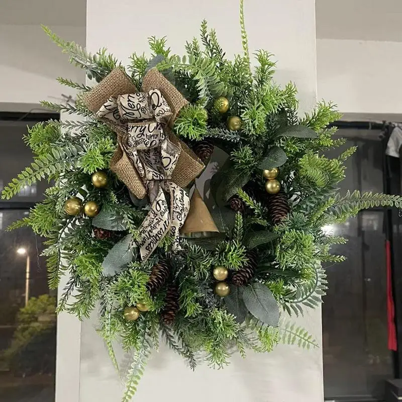 Outdoor Christmas Wreath Beautiful Door Wreath Christmas Winter Front Door Wreath Decorative Ornaments Christmas Tree Ornaments