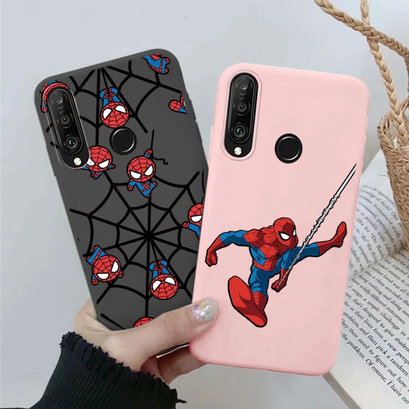 For Honor 9X Huawei Y9 Prime P30 Lite P20 Pro P20 Lite Nova 4E 3E 6 SE P Smart Z 2019 Marvel Spider Man Cartoon Soft Phone Case