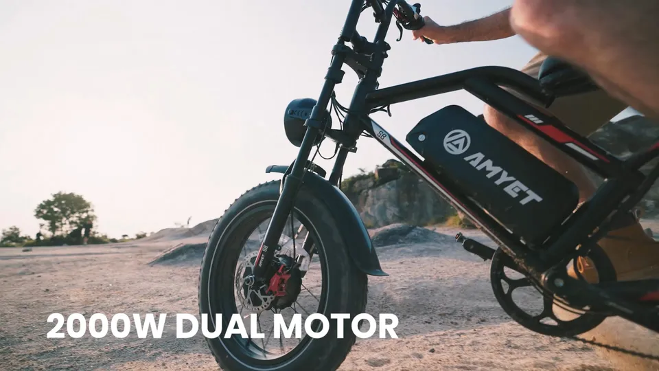 S8 Electric Bike Adult 2000W Dual Motor AWD 48V 25Ah e bike 32MPH Bicycle image 4