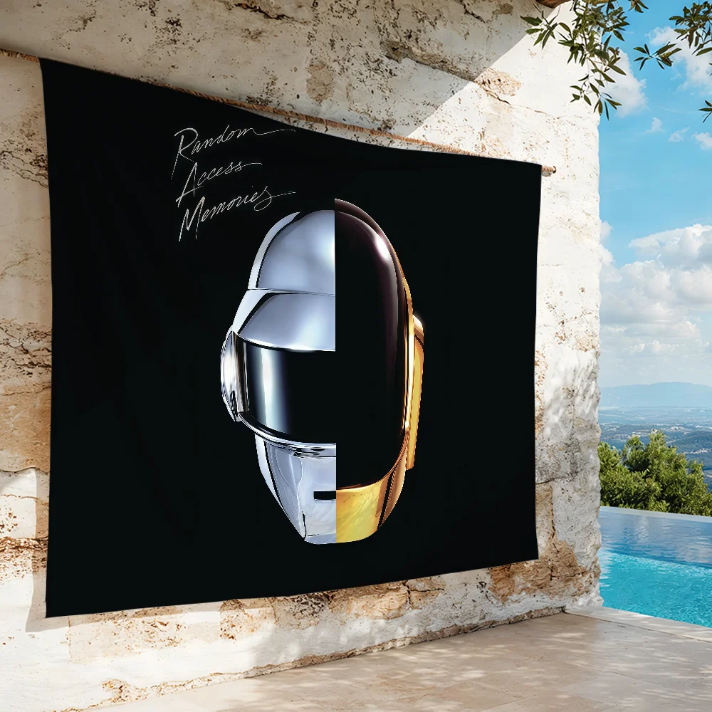 Band D-Daft Punk-S flag For Garden Party Living Room Home Wall Decor Banner Bedroom Outdoor Tapestry
