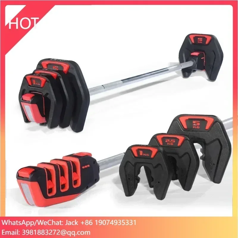 

Factory Hot Sale Adjustable Barbell Set Pu Barbell 20kg Barbell Weight Set Dumbbell Set
