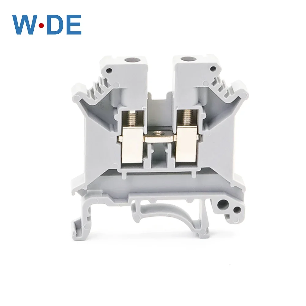 UK-5N Din Rail Terminal Block Universal Connector Screw Connection Electrical Wiring Conductor UK5N Terminal Strips Block 10pcs