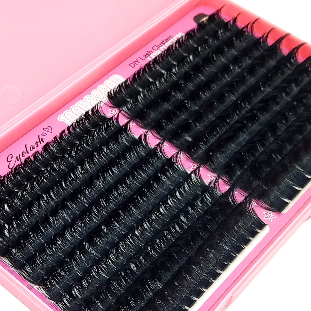AMSDCN 100D/200D false eyelash clusters fluffy thick and dense single eyelash book clusters extended DIY home use eyelashes