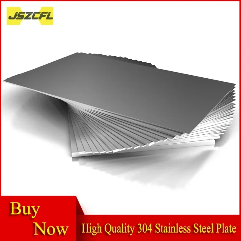 

304 Stainless Steel Plate Sheet 100x100mm Corrosion Resistance Square Board Thickness 0.01 0.02 0.03 0.04 0.05 0.08 0.1 0.15-0.9